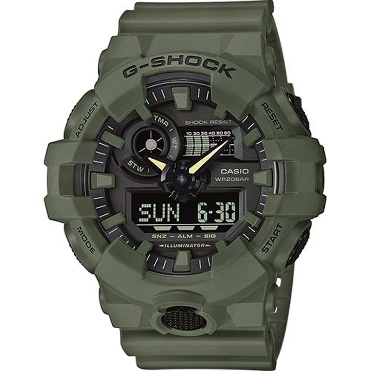 G-SHOCK GA-700UC Quartz Verte Plastique