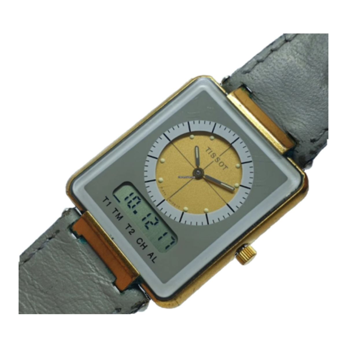 Tissot Twotime Quartz Gris Cuir