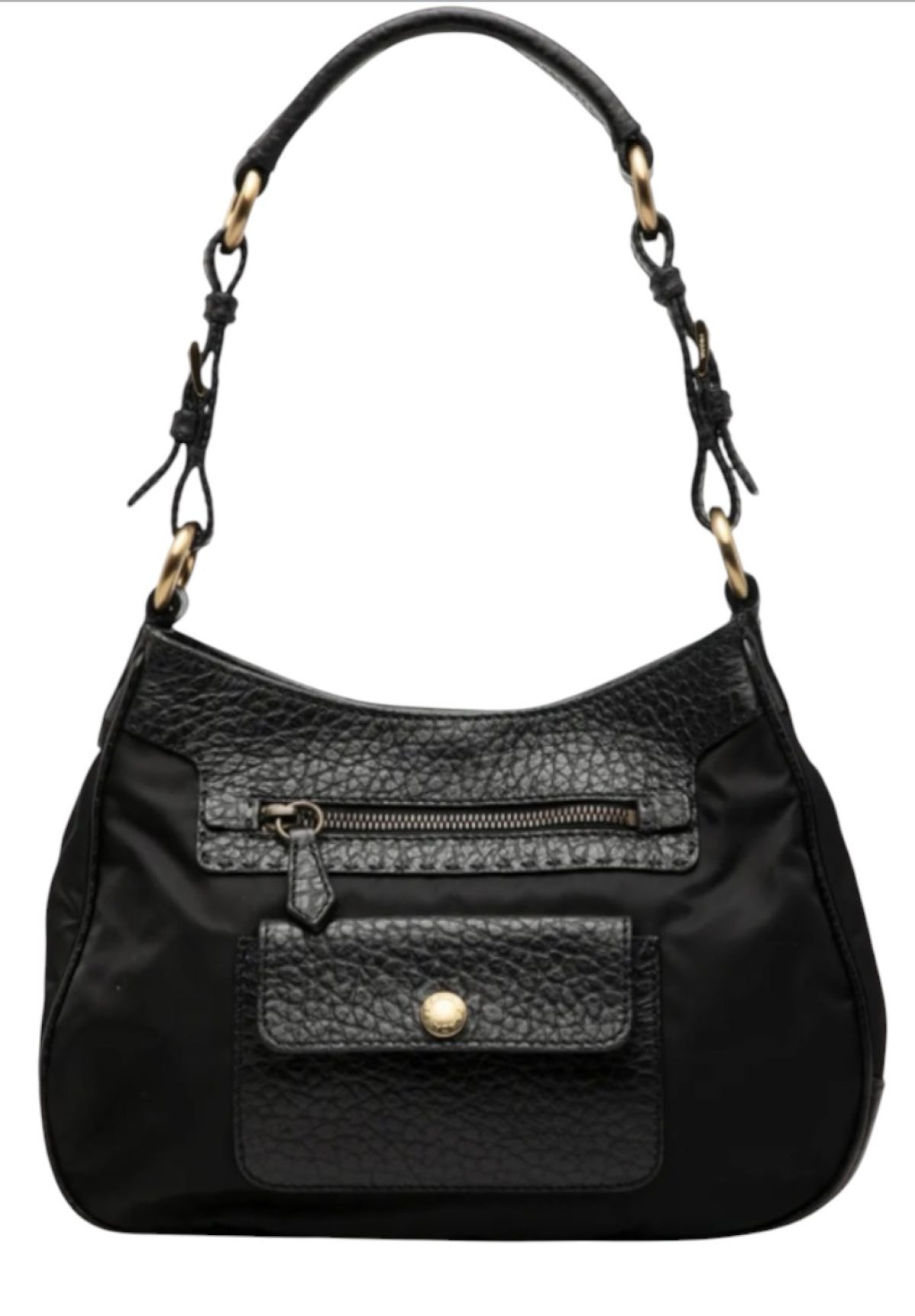 Prada Semitracolla  cuir noir