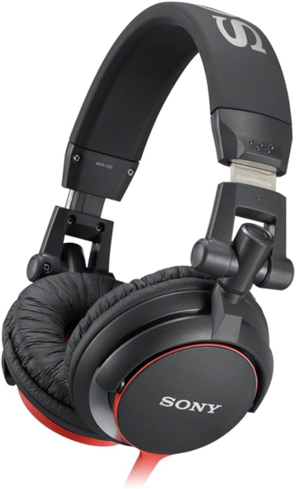 Sony MDR-V55 Casque Arceau Filaire Noir/Rouge