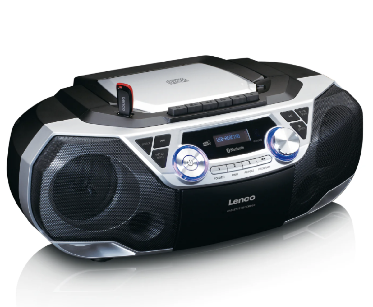 Lenco SCD-720SI Bluetooth / CD / K7  Gris Noir poste radio