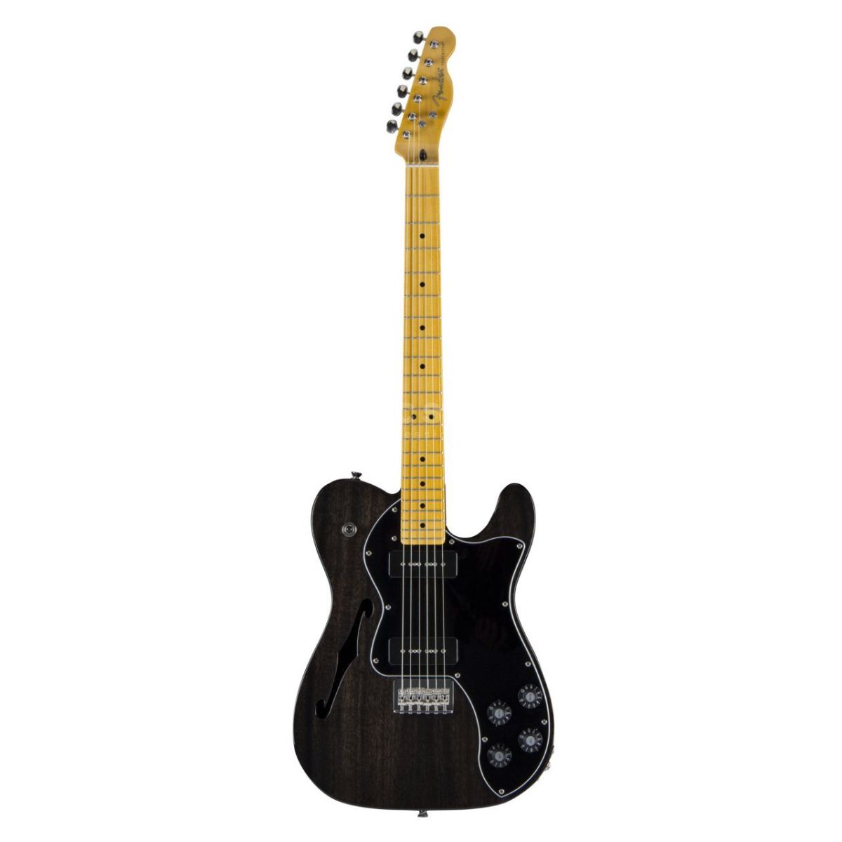 Fender Modern Player Telecaster Thinline Deluxe Noire Type TL Droitier