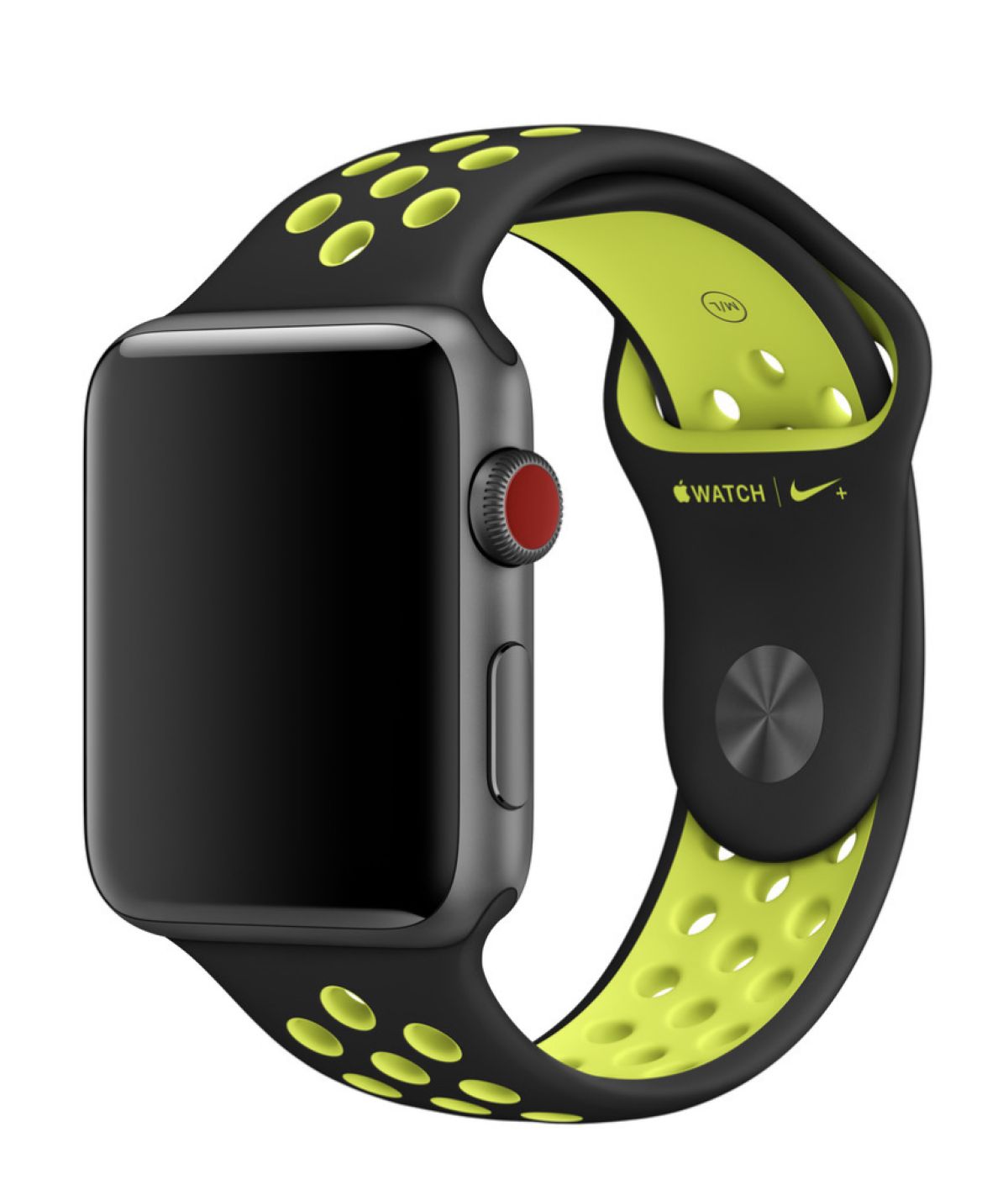 Apple Nike + Bracelet Apple watch Noir / Jaune