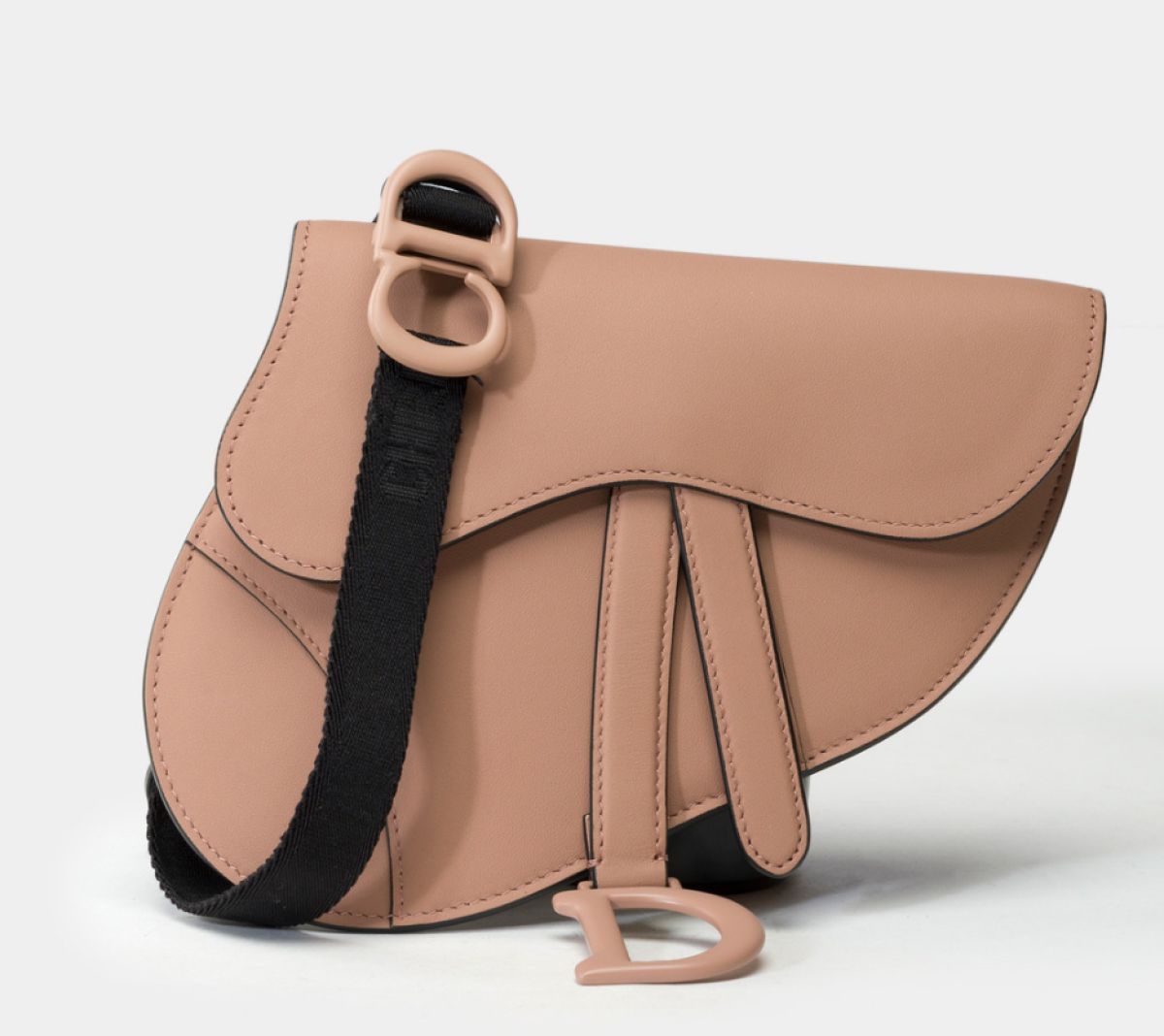 Dior Pochette Ceinture Saddle  Tissu Noir