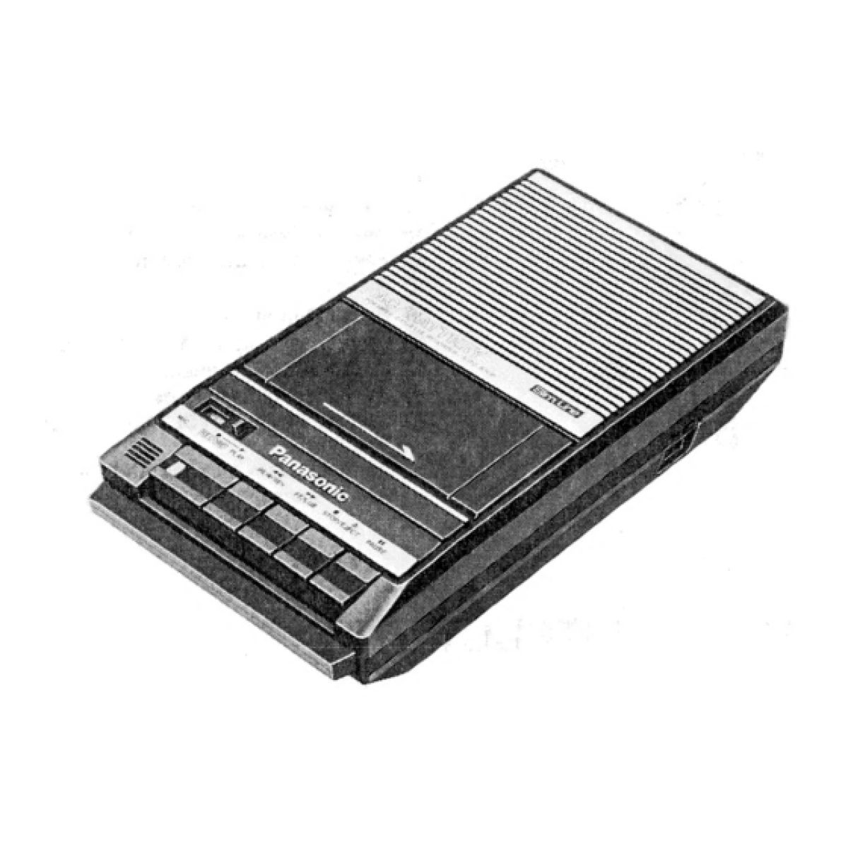 Panasonic RQ-2104 Magnétophone à K7 Noir