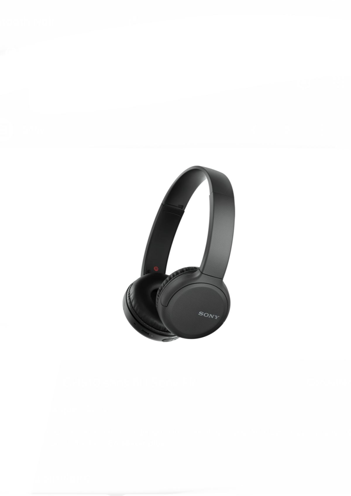 Sony WH-CH510 Casque Arceau Bluetooth Noir