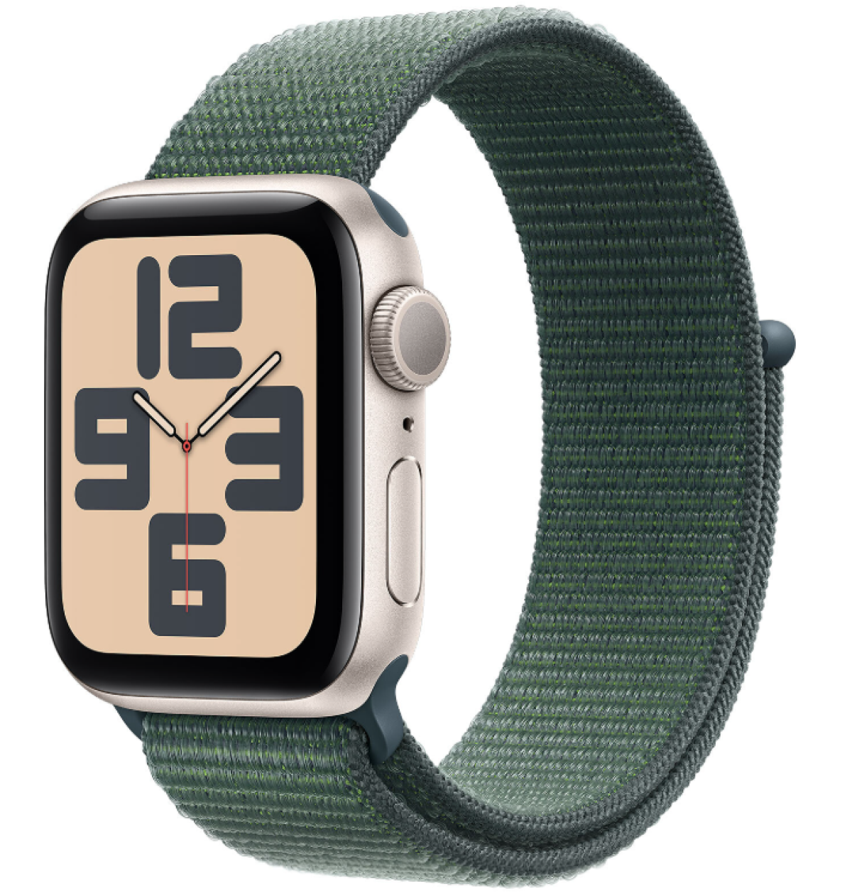 Apple Apple Watch SE 40mm (A2722) Aluminium Gris Sidéral Bracelet Sport Bleu ardoise