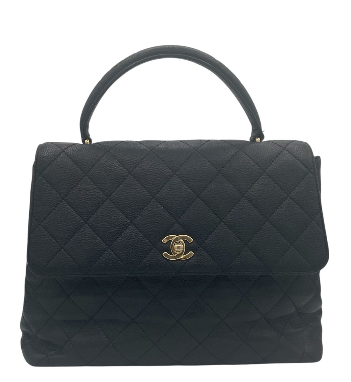 Chanel Kelly Médium Cuir Caviar Noir