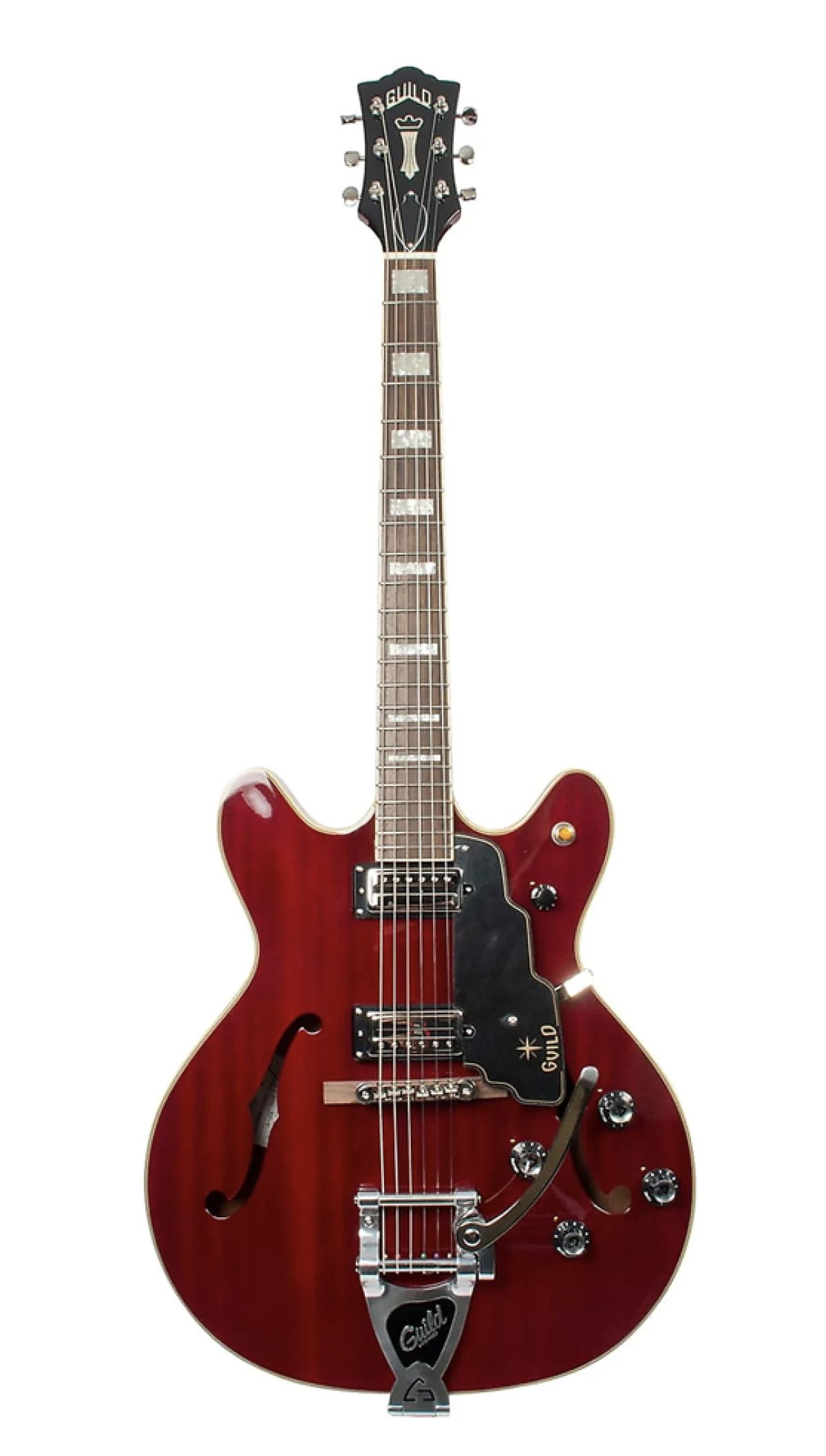 Guild SF-V Cherry red Rouge Hollow body Droitier