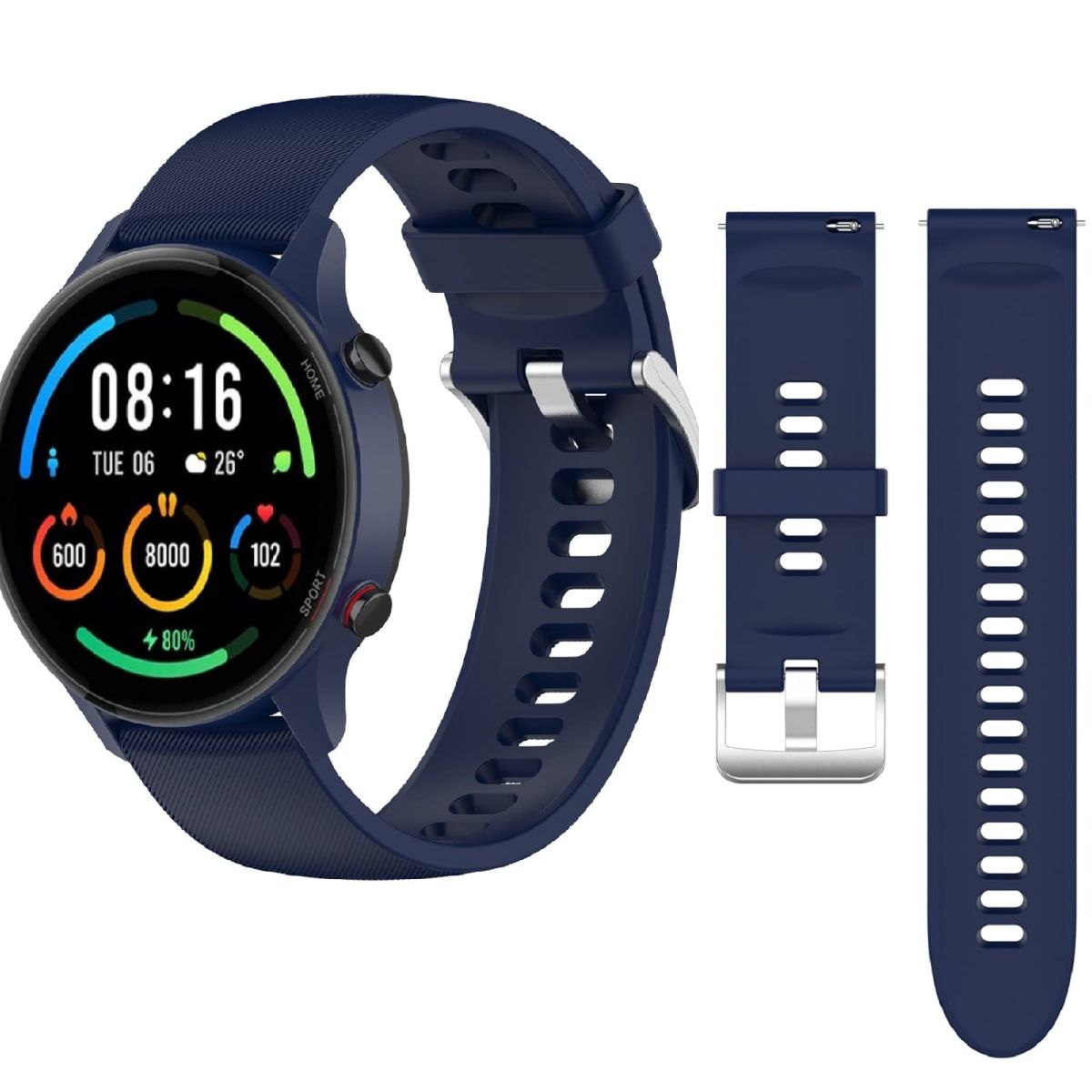 Xiaomi Watch S1 Active Bleu Bracelet silicone Bleu