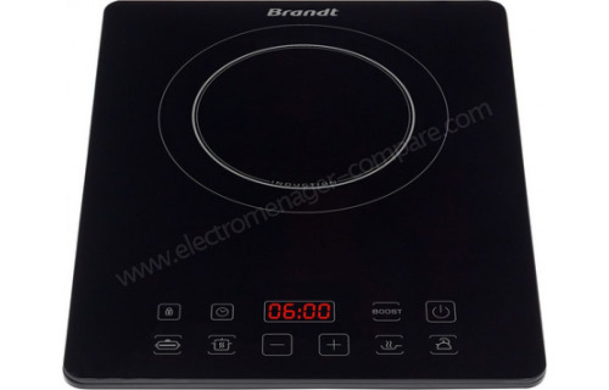 Brandt Tl1SLIM2 Réchaud / Plaque de cuisson Noire