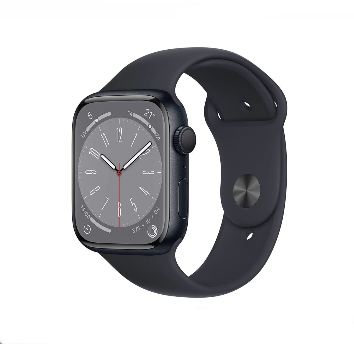 Apple Apple Watch Series 7 45mm (A2474) Aluminium Minuit Bracelet Sport Noir