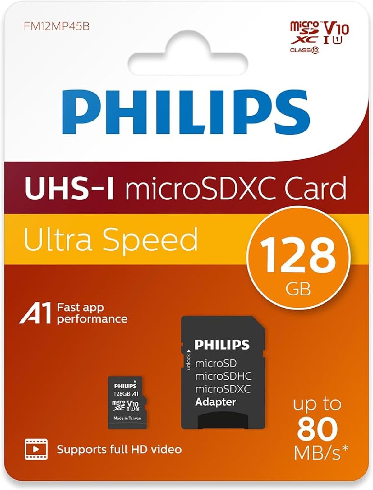 Philips Micro SD 128GB A1 V10