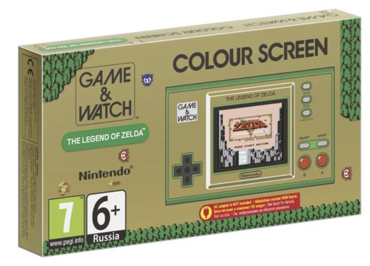 Nintendo Game & Watch: The Legend of Zelda Or Vert 2021 Console