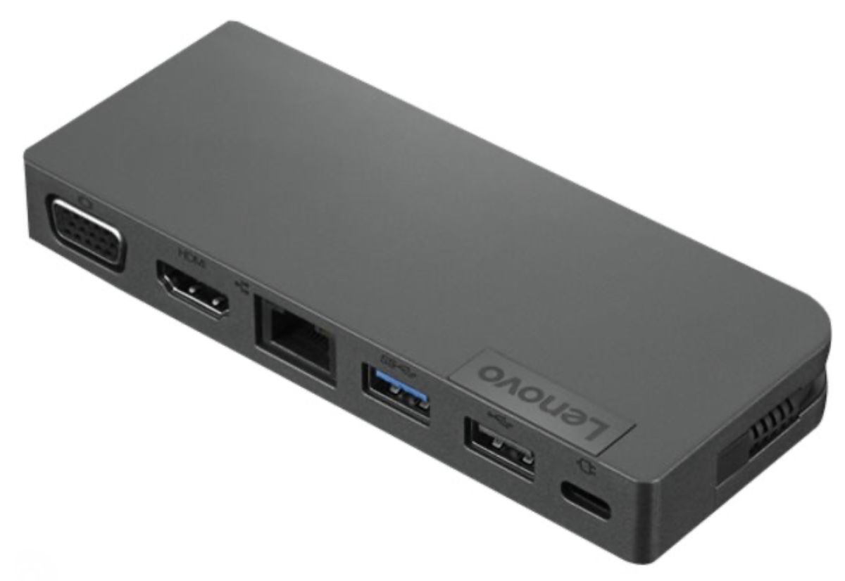 Lenovo 4x90s92383 Hub USB-C Noir