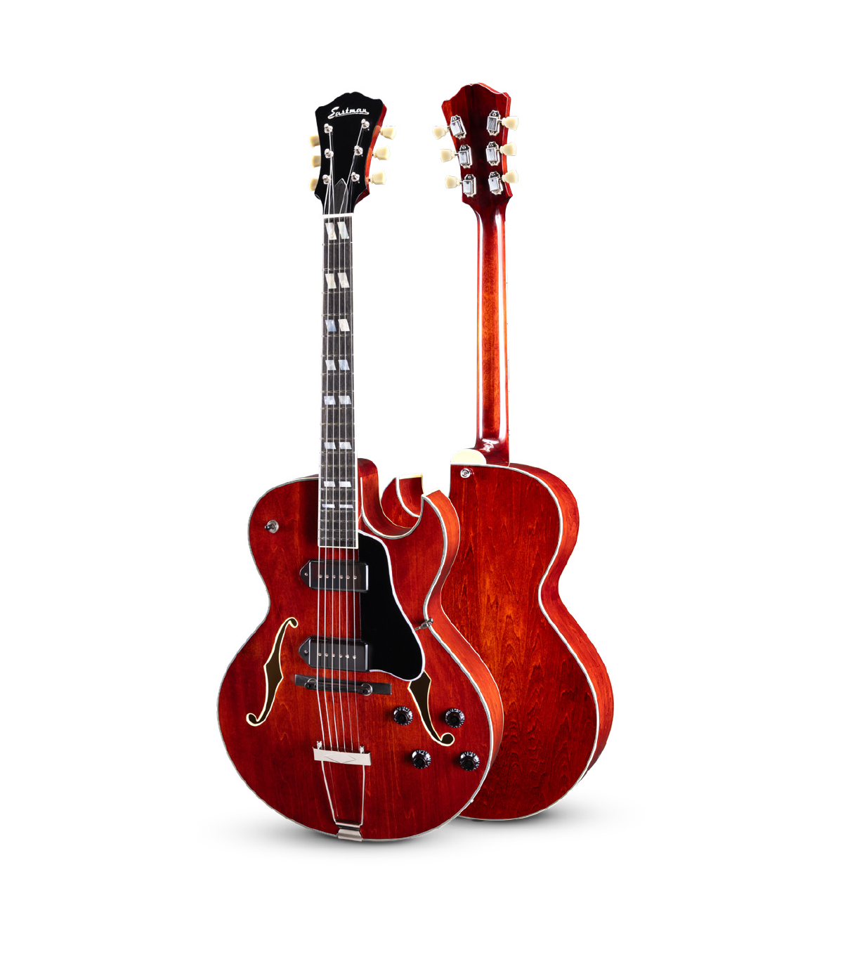 Eastman AR372CE Red Demi-caisse Droitier