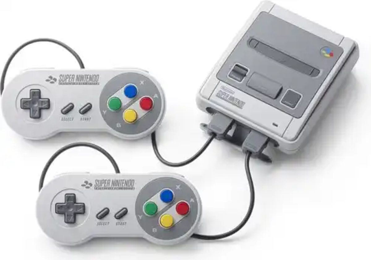 Nintendo Super Nintendo Gris avec 2 manettes Console