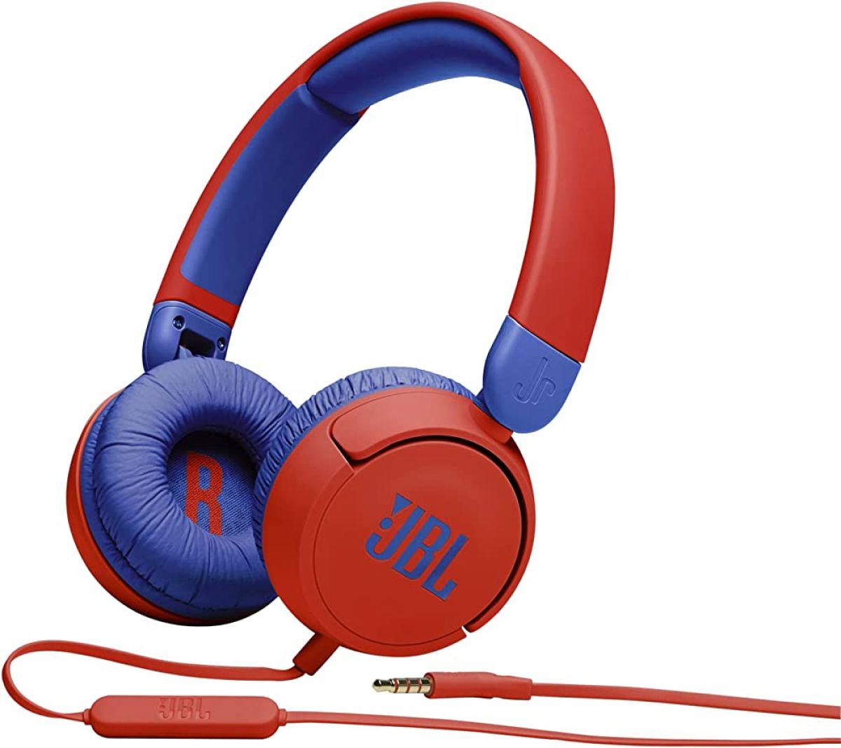 JBL JR310 Casque Arceau Filaire Rouge & Bleu