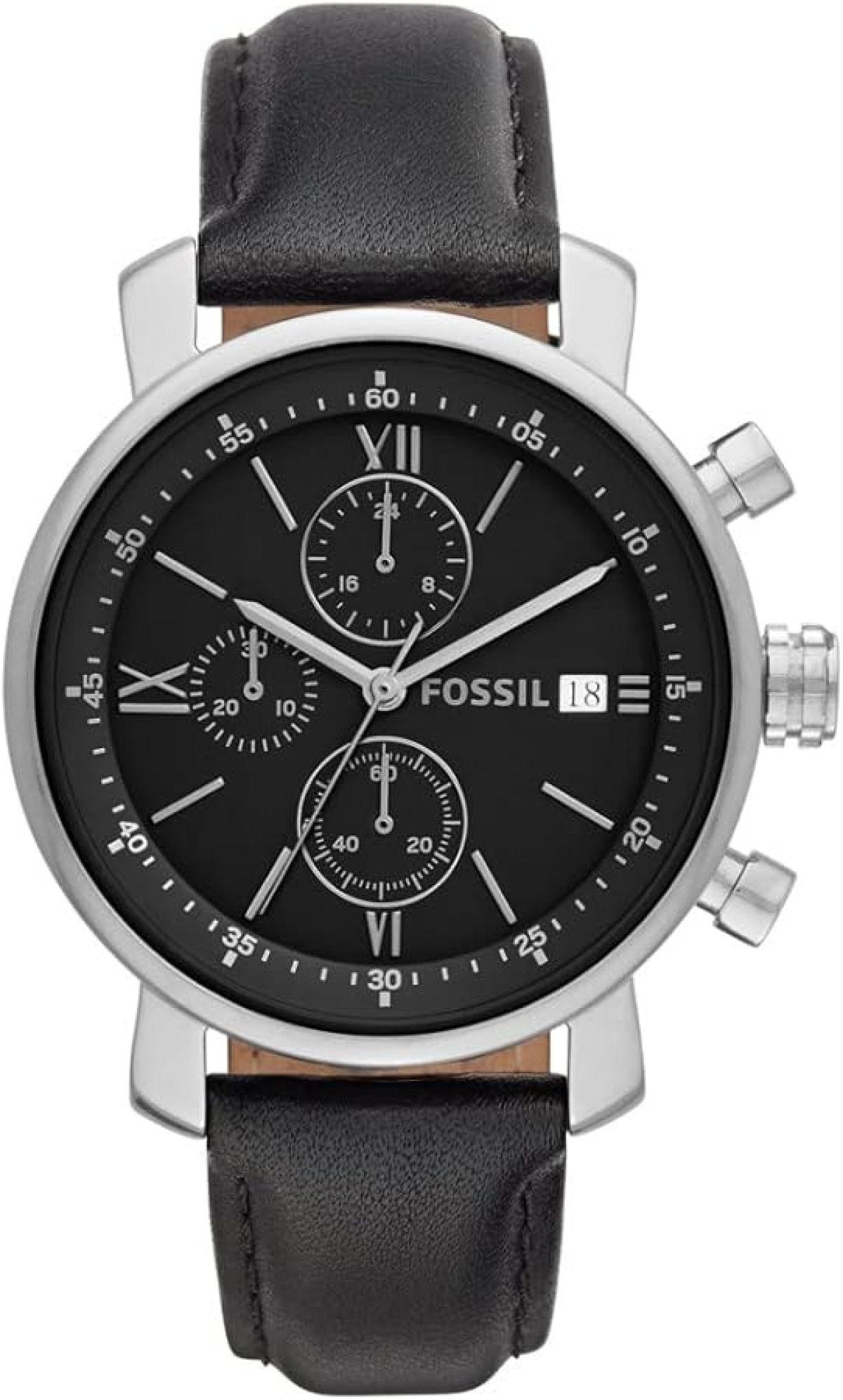 Fossil BQ1006 Quartz Argent Cuir