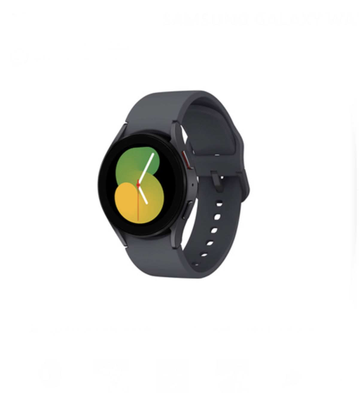 Samsung Galaxy Watch 5 SM-R905F 40mm Noir Bracelet silicone Noir