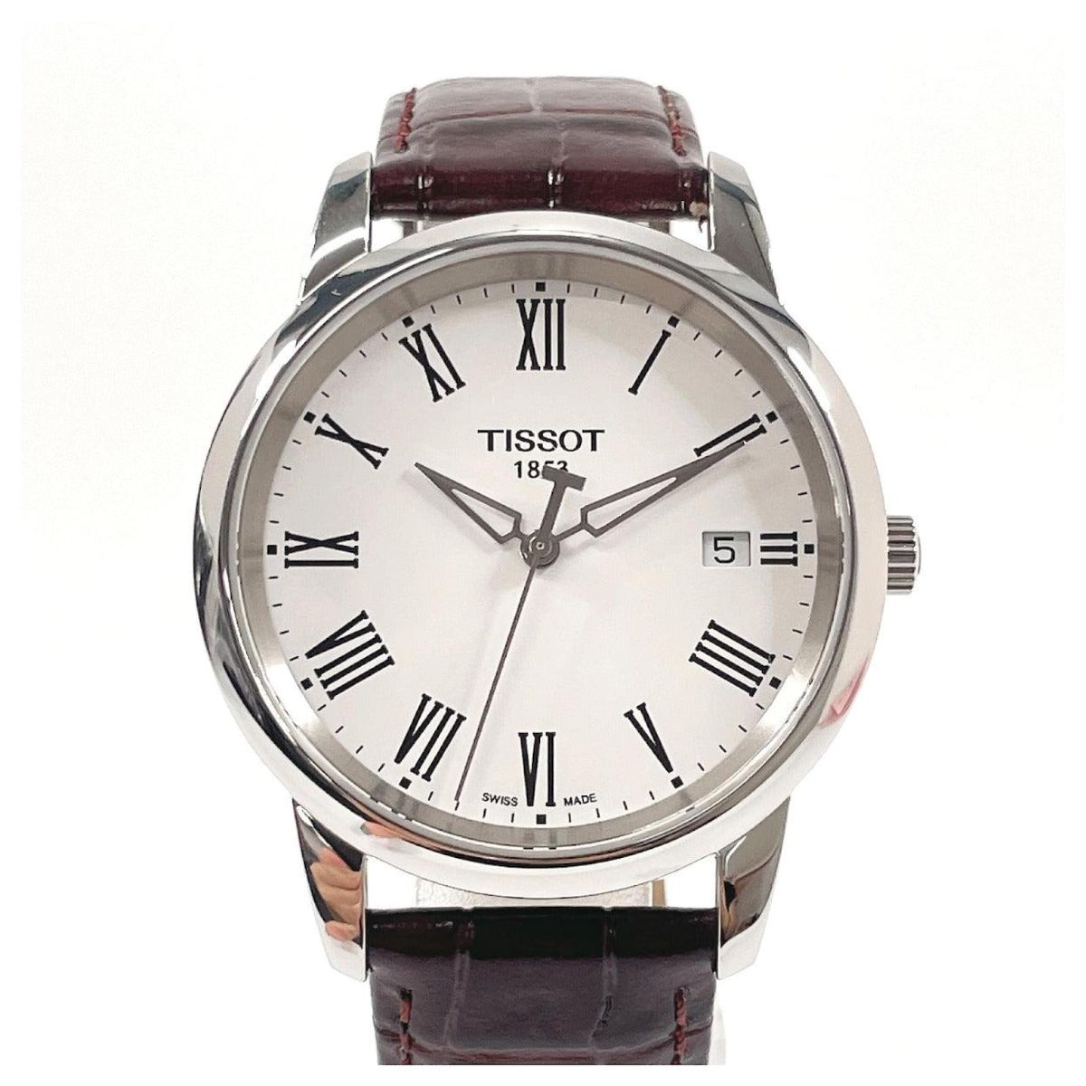 Tissot T033410B Quartz Marron/Noir Cuir