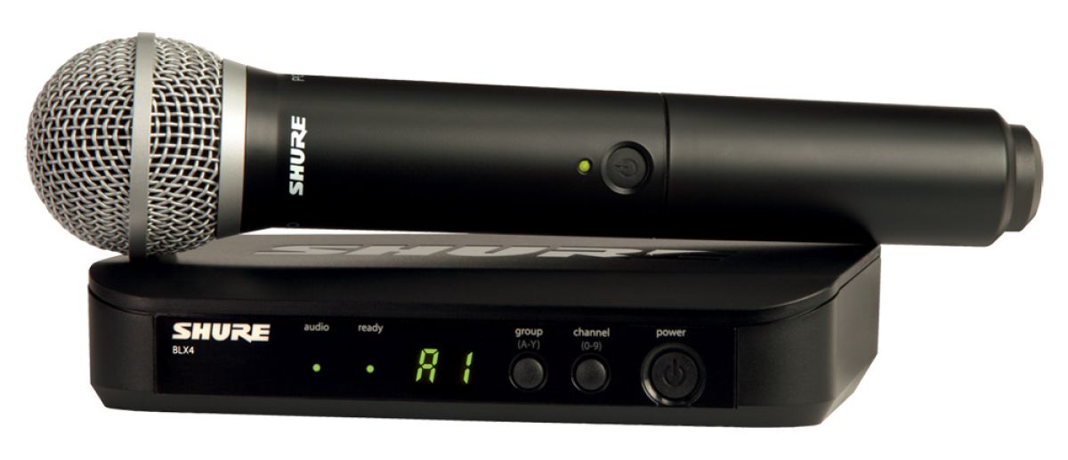 Shure BLX4 M17 + PG58 Micro sans fil Noir