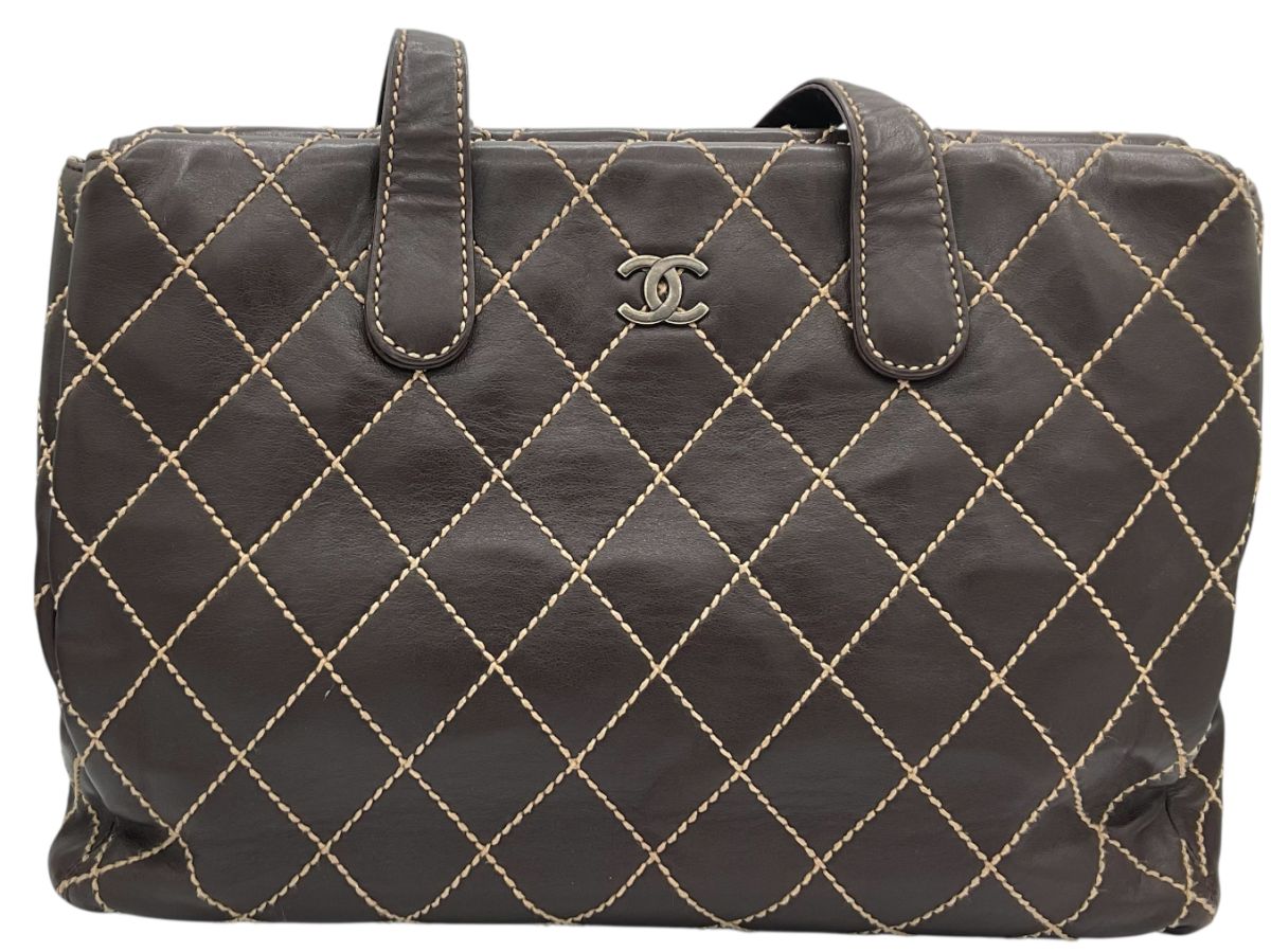 Chanel Wild Stitch  Cuir Marron