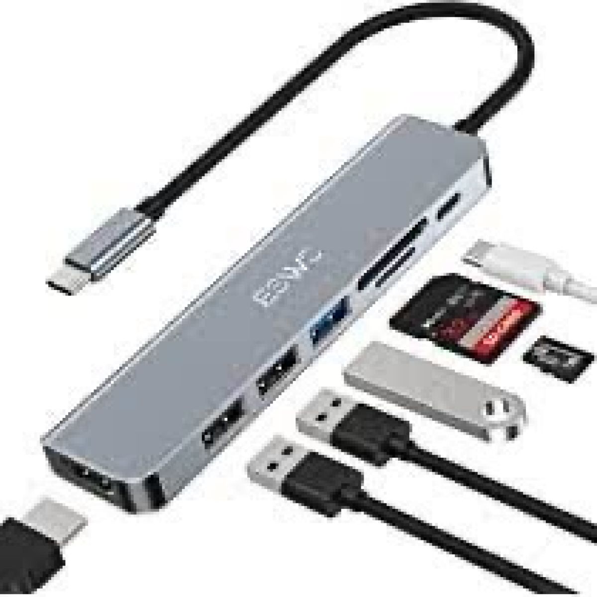 ESWC NC701 Hub USB-C Gris