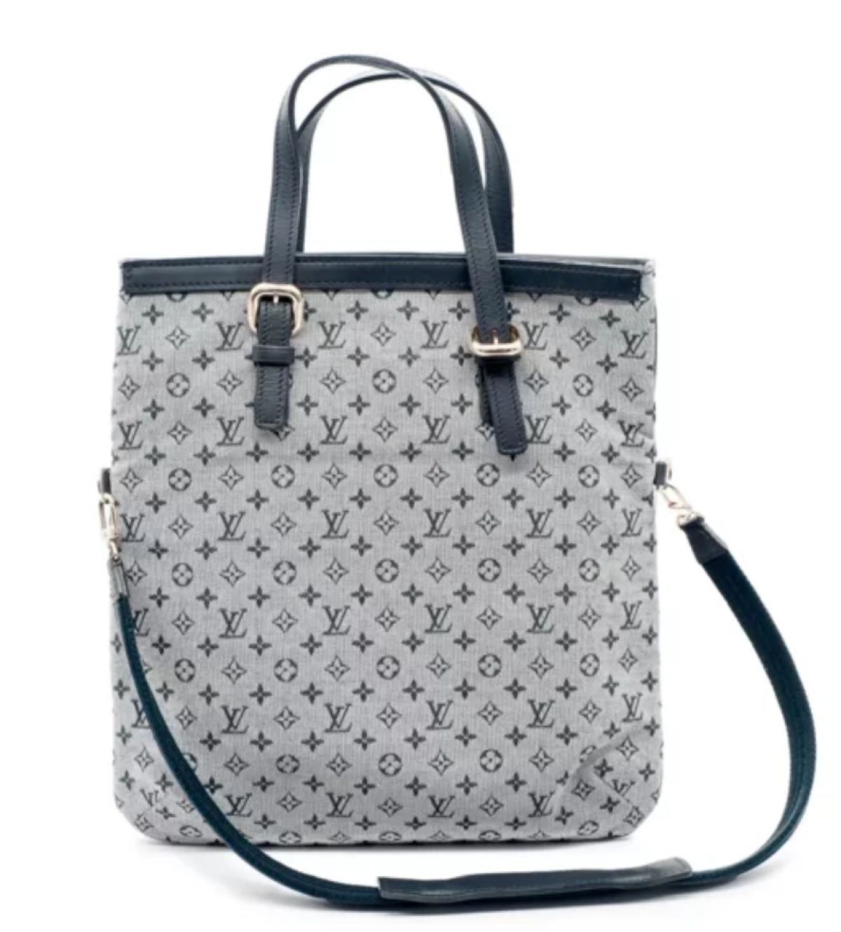 Louis Vuitton Mini Françoise  Monogram Bleu Tote Bag