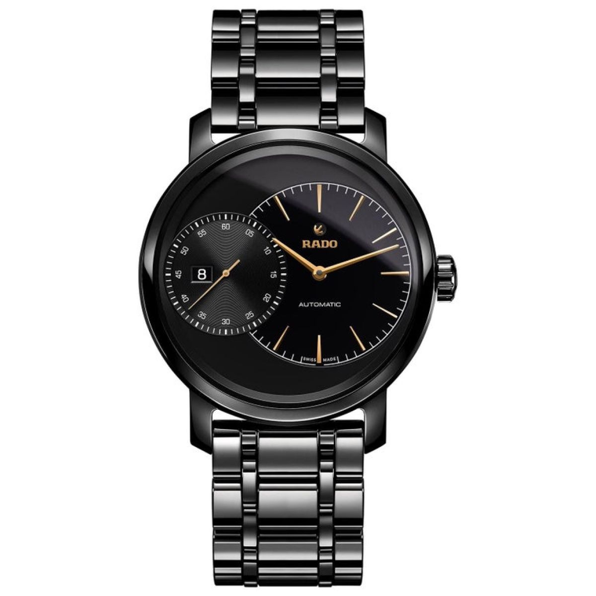 Rado Diamaster Black GS Automatique Céramique Noir Grande seconde