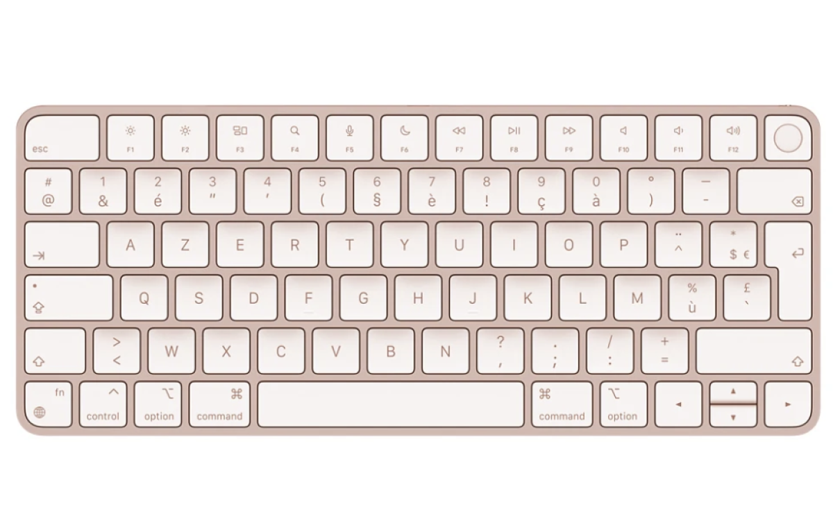 Apple Magic Keyboard avec Touch ID  Rose Gold A2449 Lightning azerty