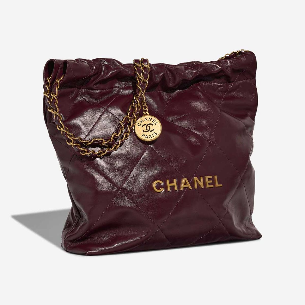Chanel 22 Médium Cuir Bordeaux