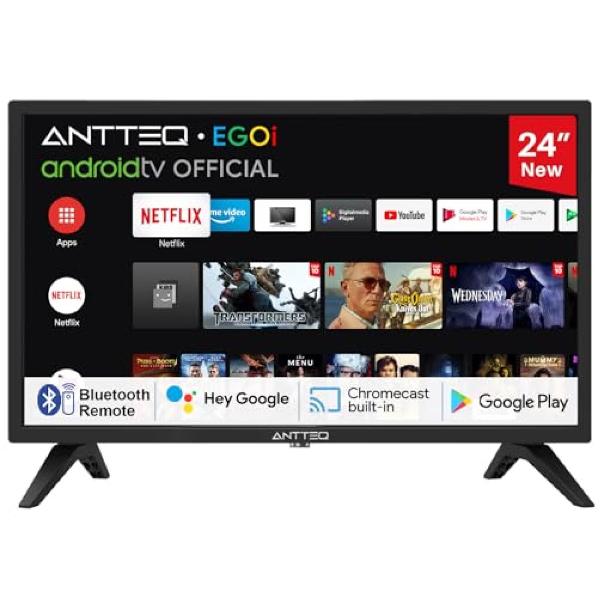 Antteq AG24F1DCU Smart TV LED 61cm