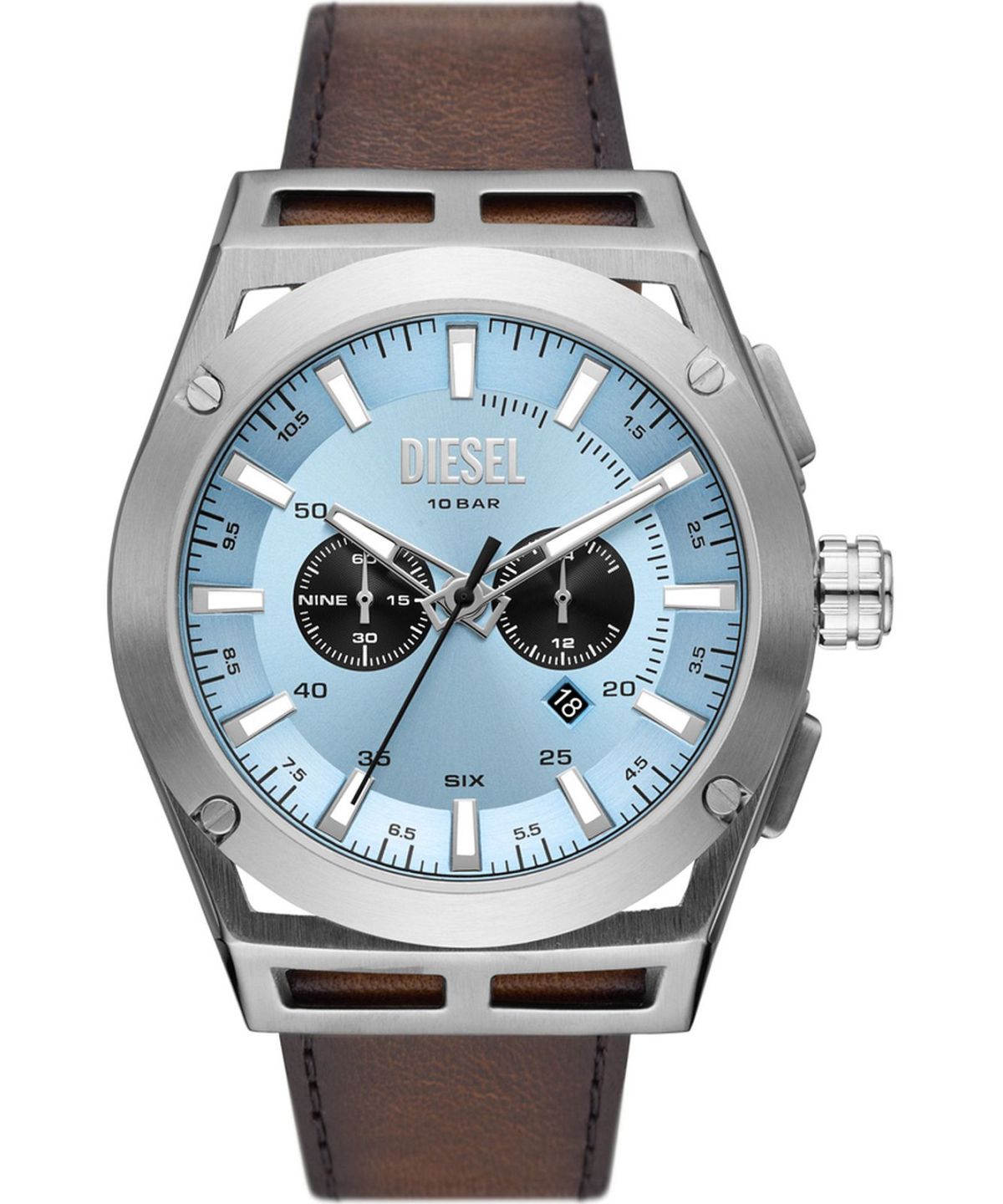 Diesel DZ-4611 Quartz Bleu Cuir