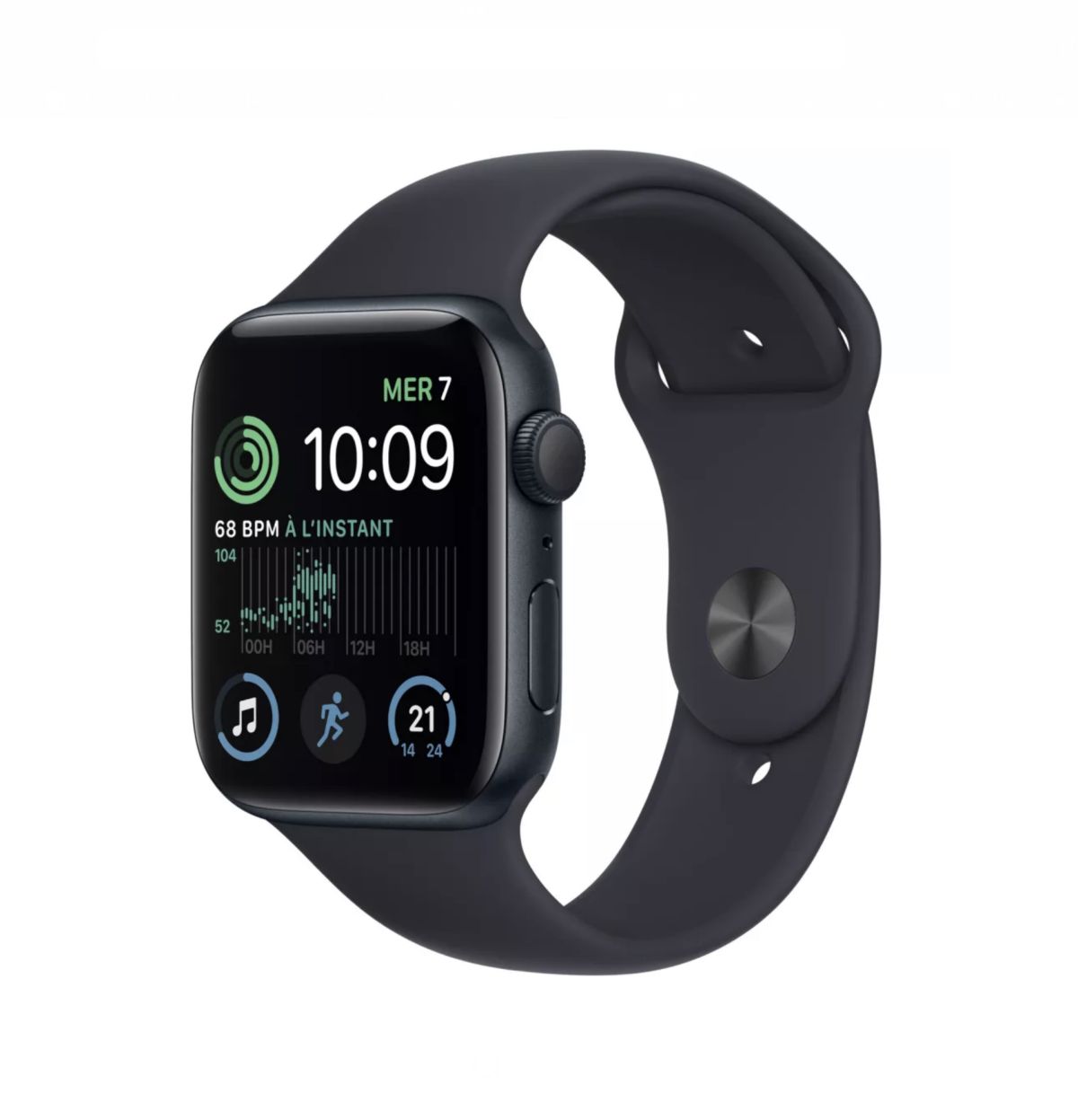 Apple Watch SE A2351 Nike + aluminium gris sidéral Bracelet Sport Noir