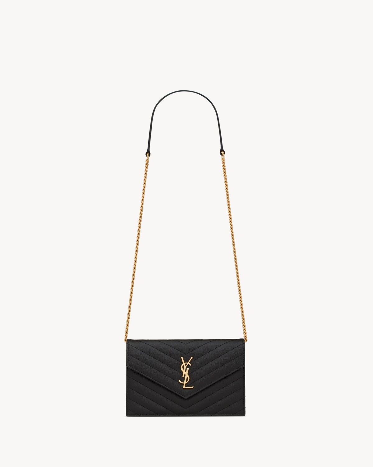 Yves Saint Laurent Cassandre PM Cuir Noir