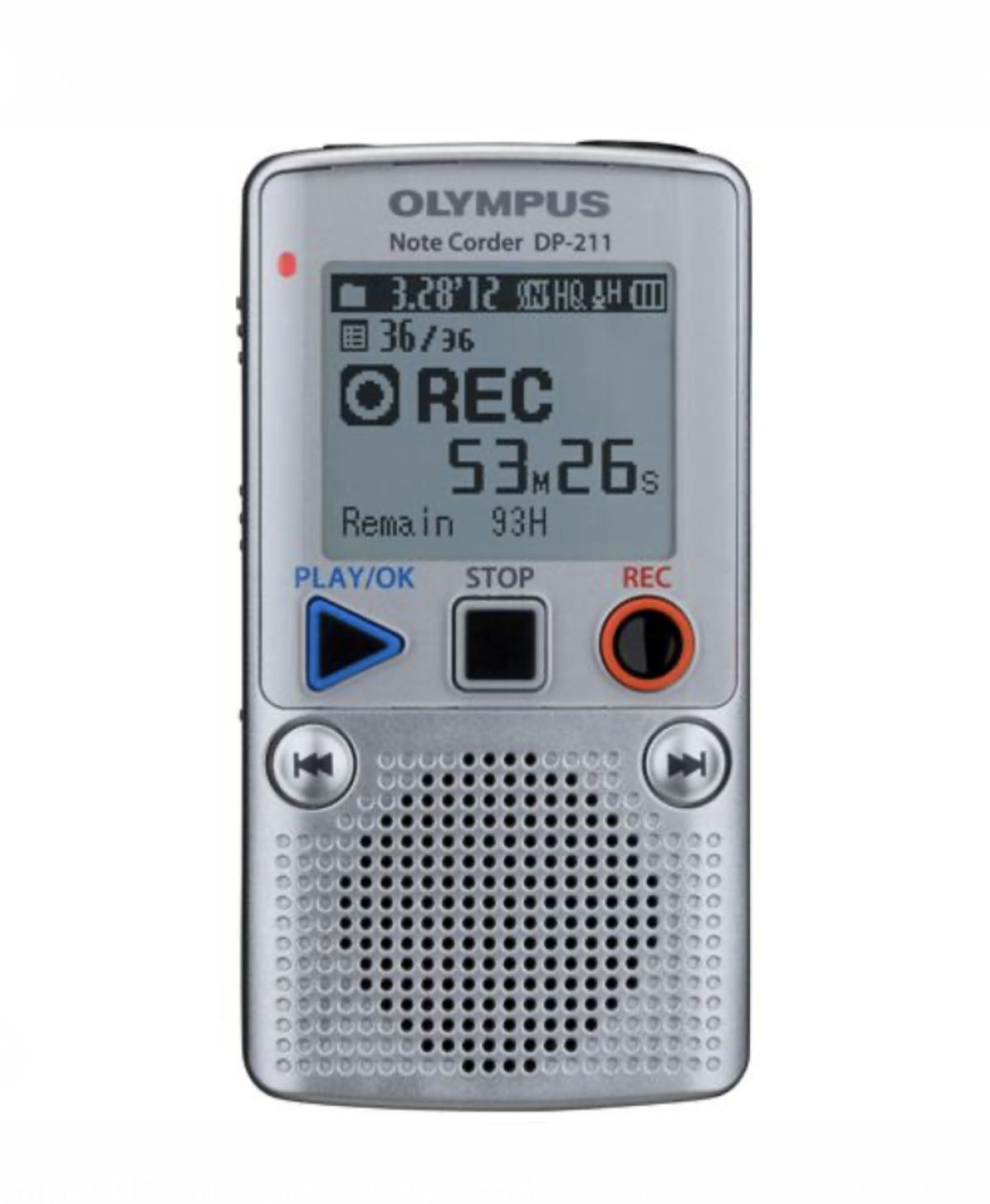 Olympus DP-211 Dictaphone Numérique Gris argent