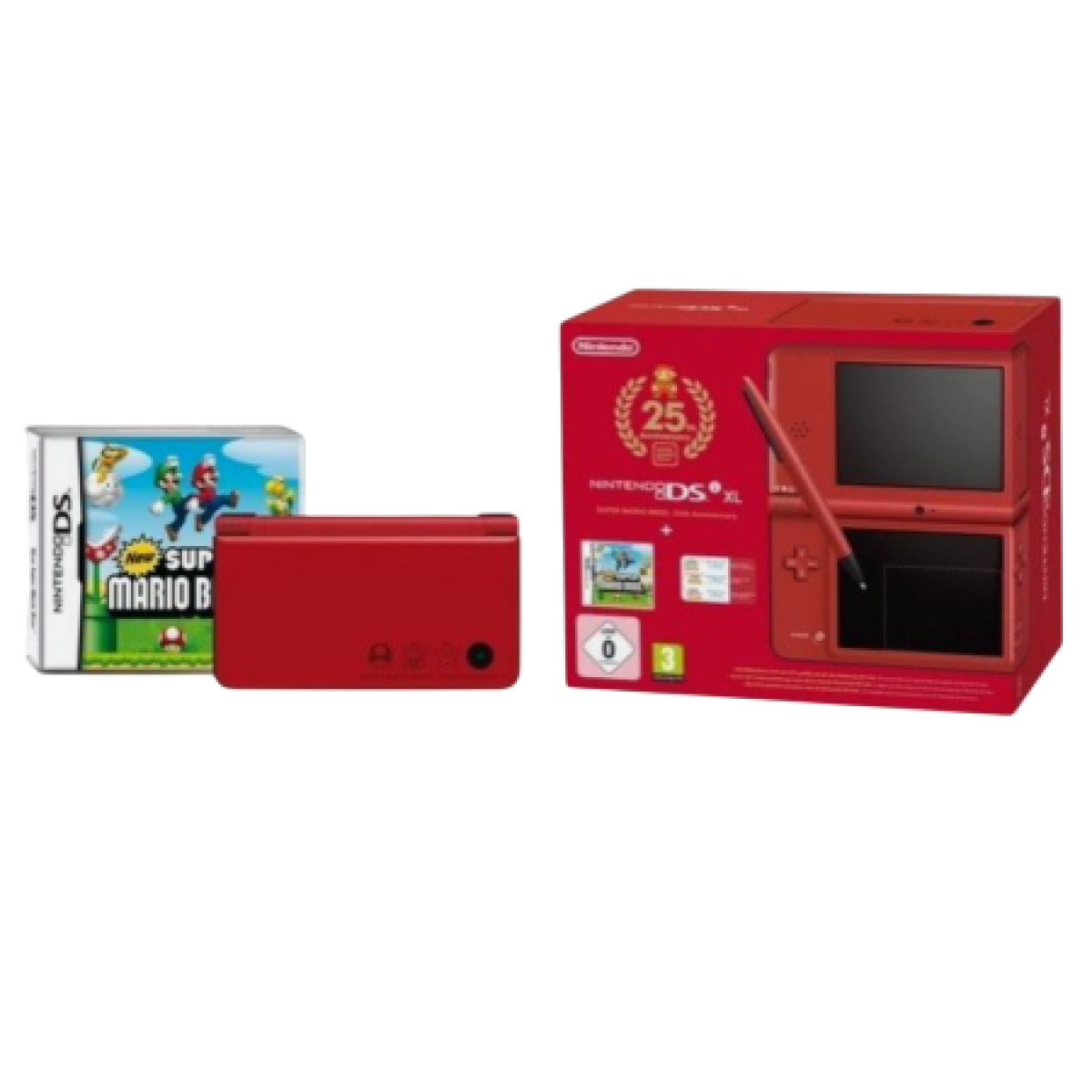 Nintendo DSI XL Edition Super Mario Bros 25th Anniversary Rouge