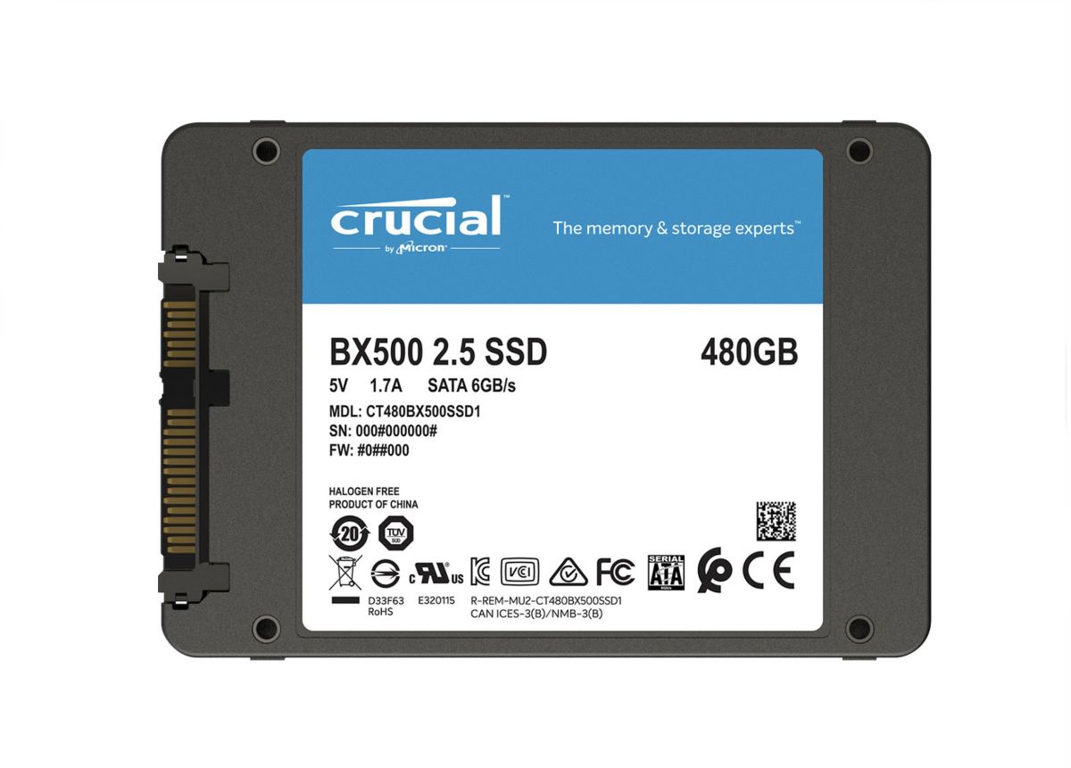 Crucial BX500 480Go SSD Interne