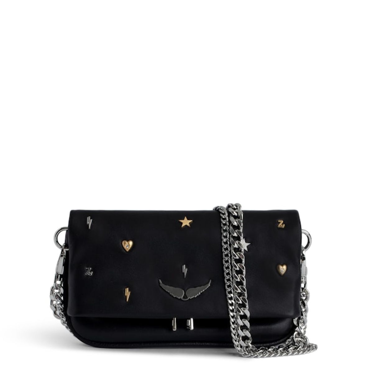 Zadig & Voltaire Rock Nano Lucky  Cuir Noir