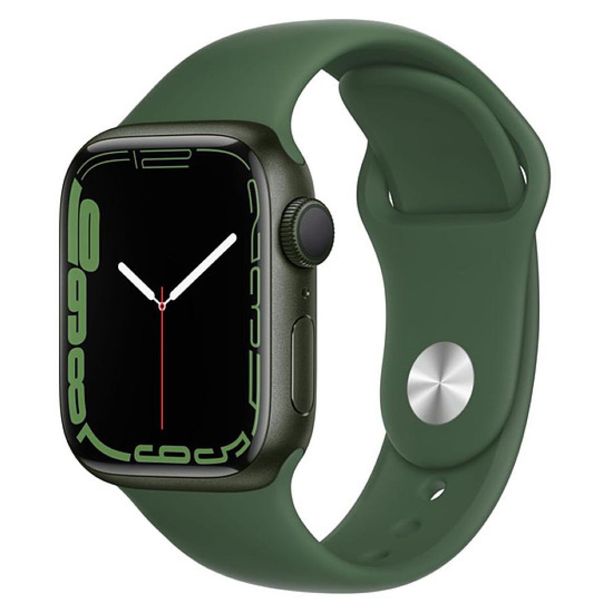 Apple Apple Watch Series 7 41mm (A2476) Aluminium Vert Bracelet Sport Vert olive