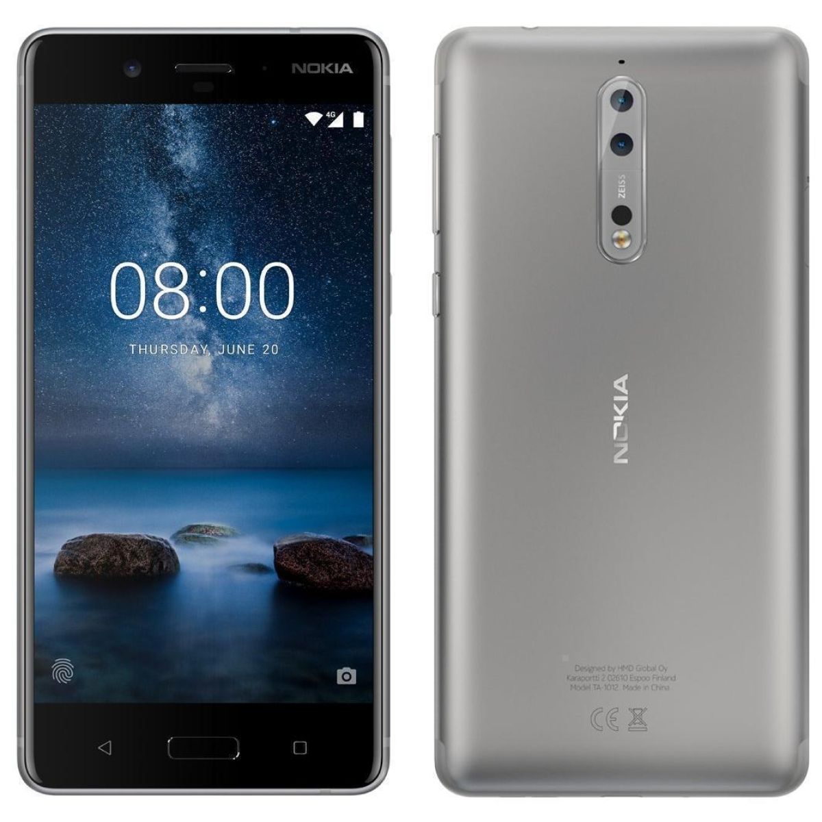 Nokia 8 TA-1012 64 Go Gris Débloqué